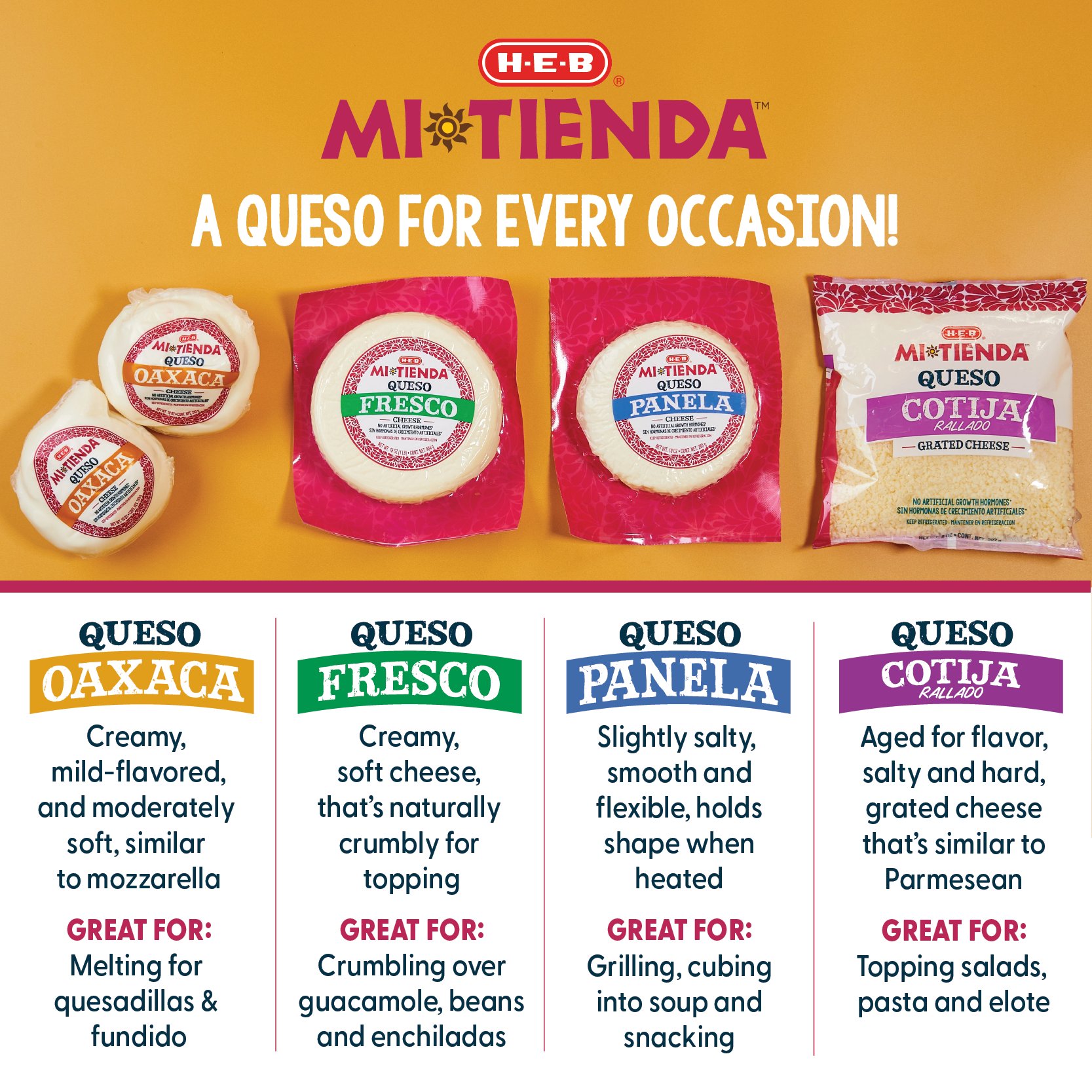 H-E-B Mi Tienda Queso Fresco Cheese - Shop Cheese At H-E-B