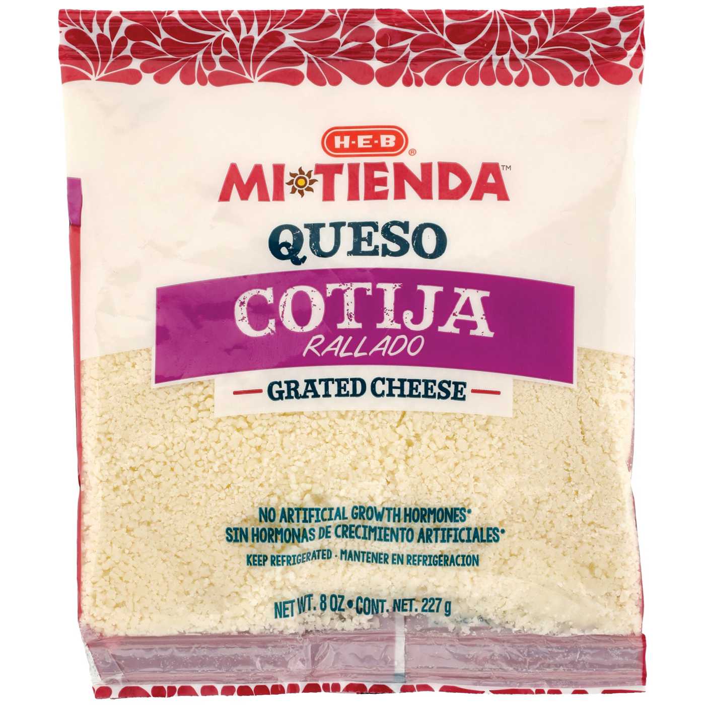 H-E-B Mi Tienda Queso Cotija Grated Cheese; image 1 of 3