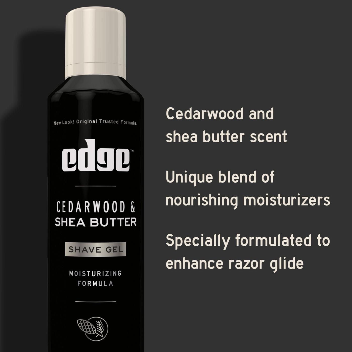 Edge Cedarwood & Shea Butter Shave Gel Moisturizing Formula That Protects Skin; image 9 of 9