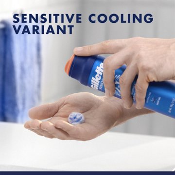 Gillette FusionPro Sensitive Cooling Shaving Gel for Men, with Eucalyptus & Aloe Vera, 7 oz