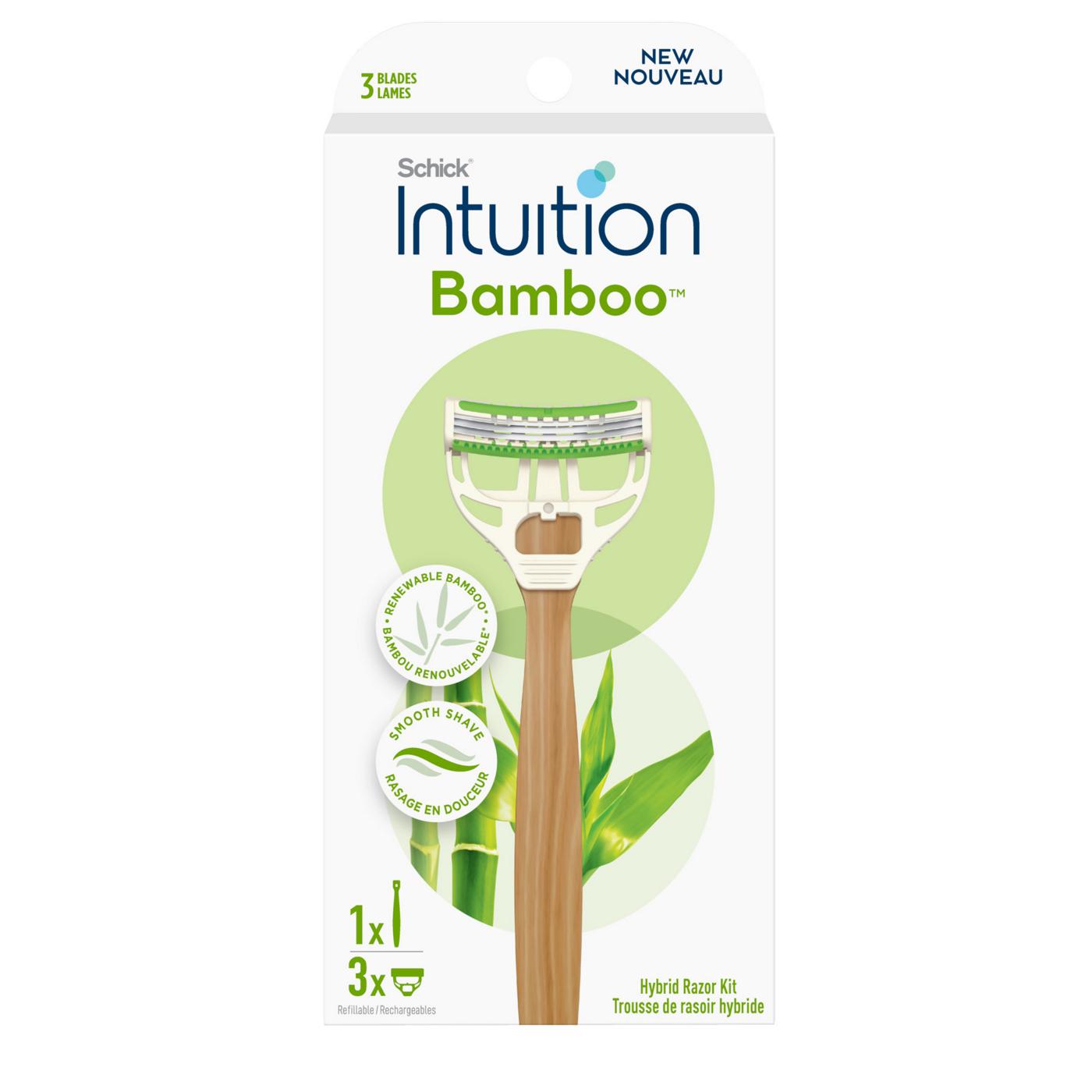 Schick Intuition Bamboo Hybrid Razor; image 1 of 7