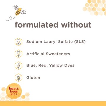 Burt's Bees Kids Fluoride-Free Toothpaste - Bubble Bee Bubblegum, 4.7 oz