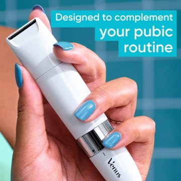Venus Pubic Hair & Skin Gentle Trimmer, Women's Electric Razor, Bikini Line Trimmer, 1 ct