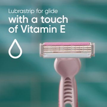 Gillette Venus Simply 3 Dragonfruit Disposable Razors, 4 ct