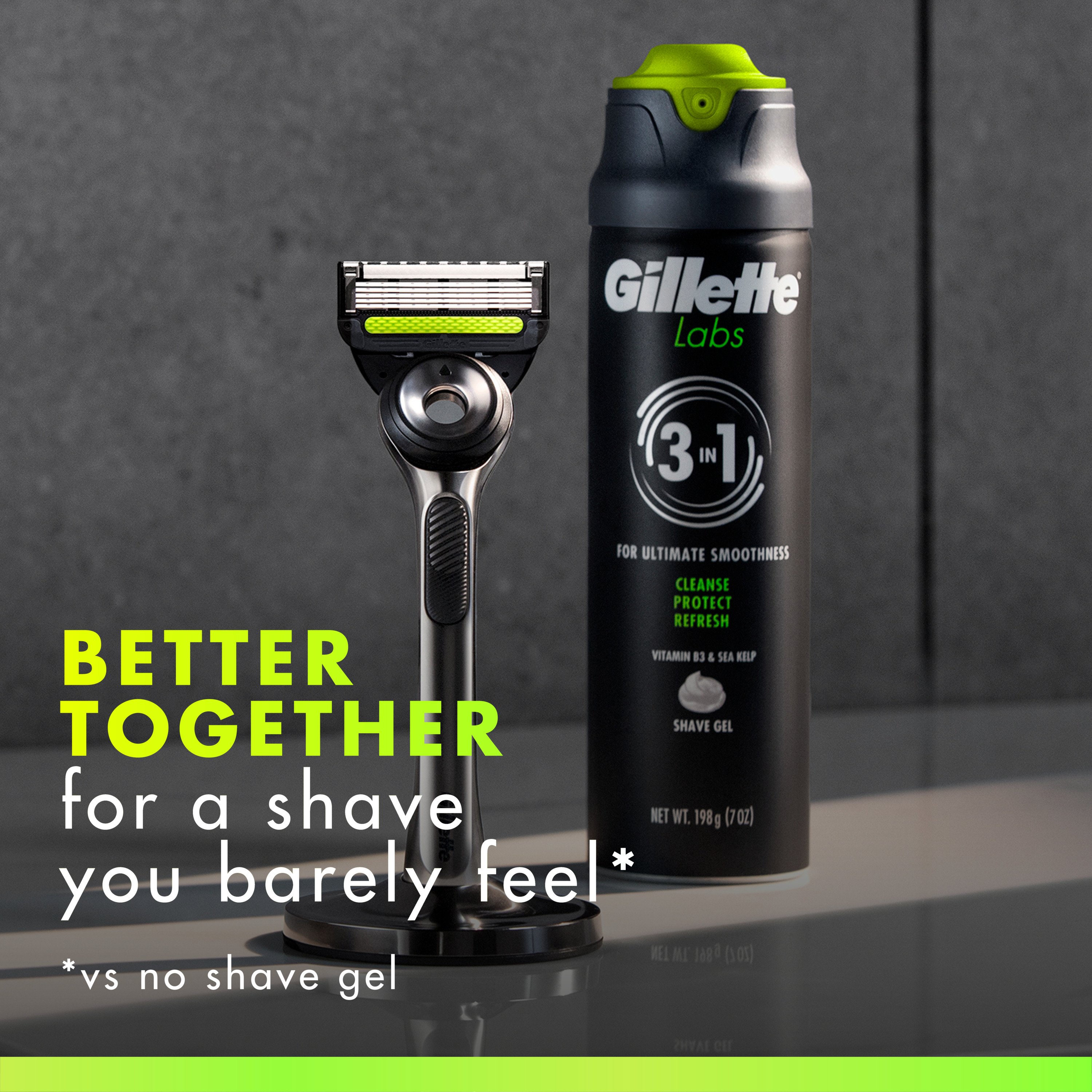 Gillette Labs Shaving Gel for Men, Ultimate Smoothness, with