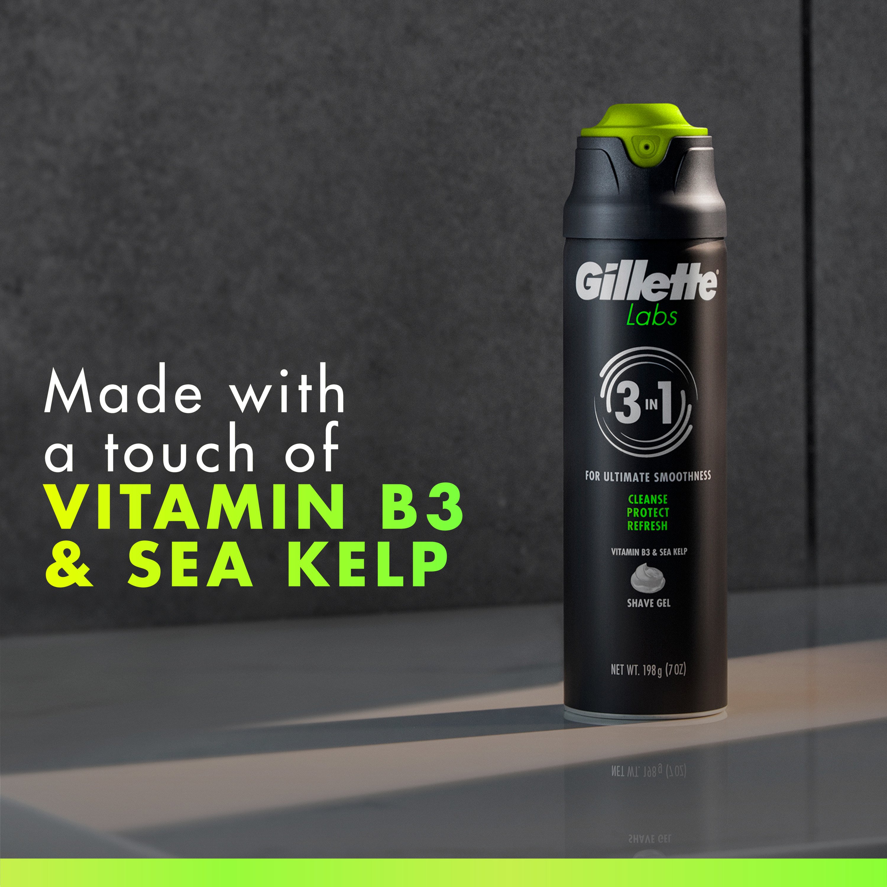 Gillette Labs Shaving Gel for Men, Ultimate Smoothness, with