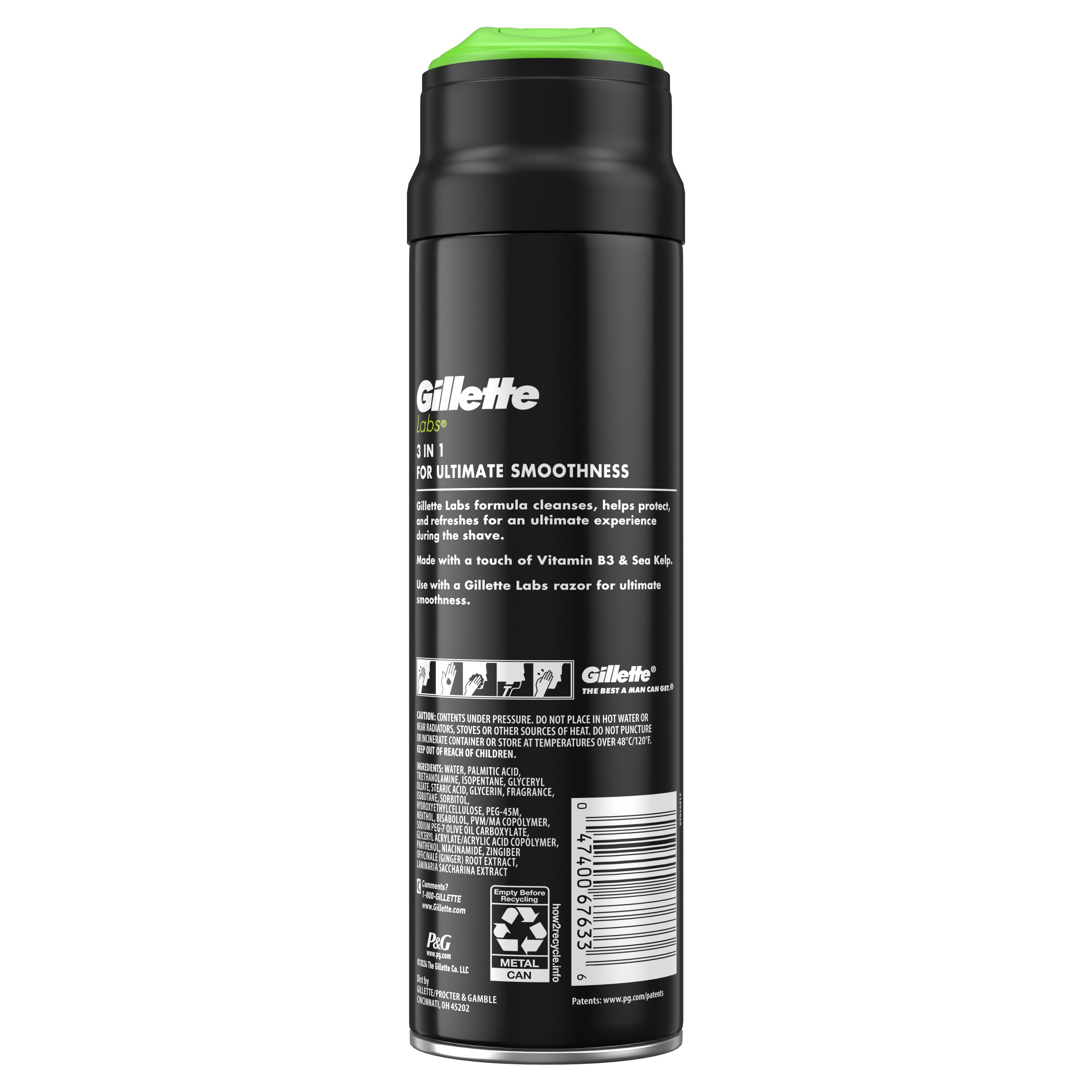 Gillette Labs Shaving Gel for Men, Ultimate Smoothness, with
