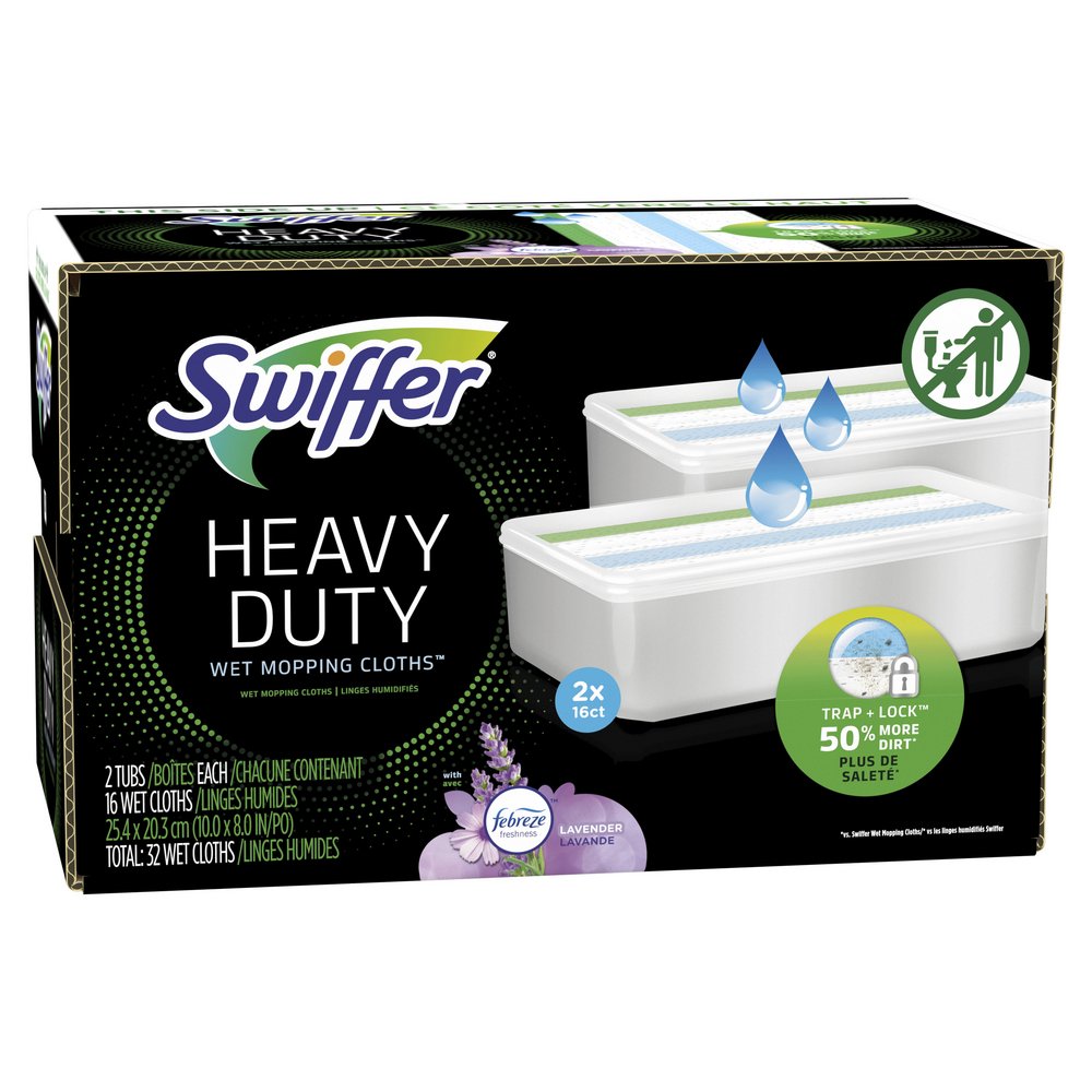 Swiffer Heavy Duty Lavender Wet Mopping Cloth Refills Shop Mops at HEB