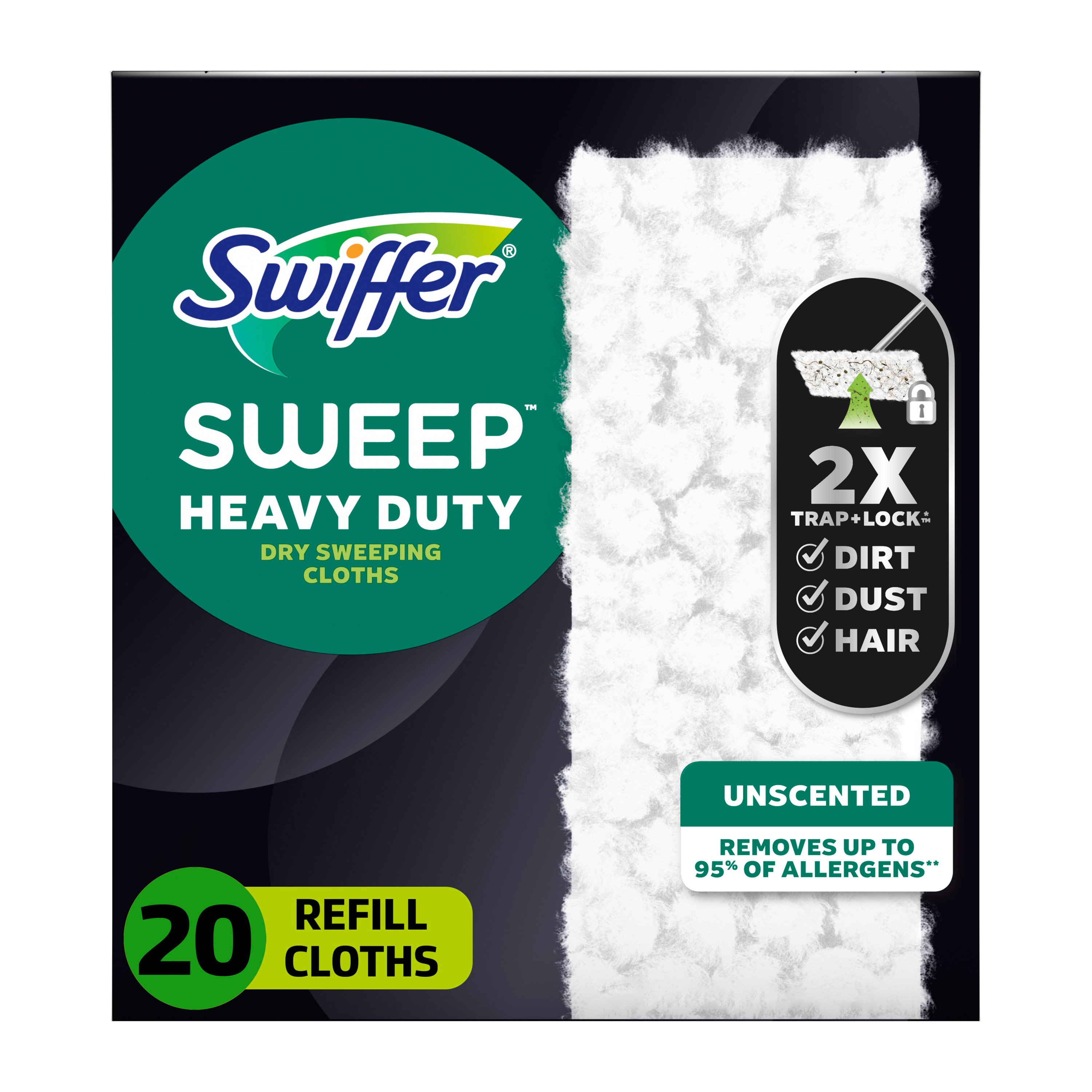 Swiffer Heavy Duty Dry Sweeping Cloth Refills Shop Brooms & dust mops