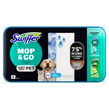 Swiffer Heavy Duty Mop Wet Multi-Surface Cloth Refills - Pet with Febreze Odor Defense, 20 ct