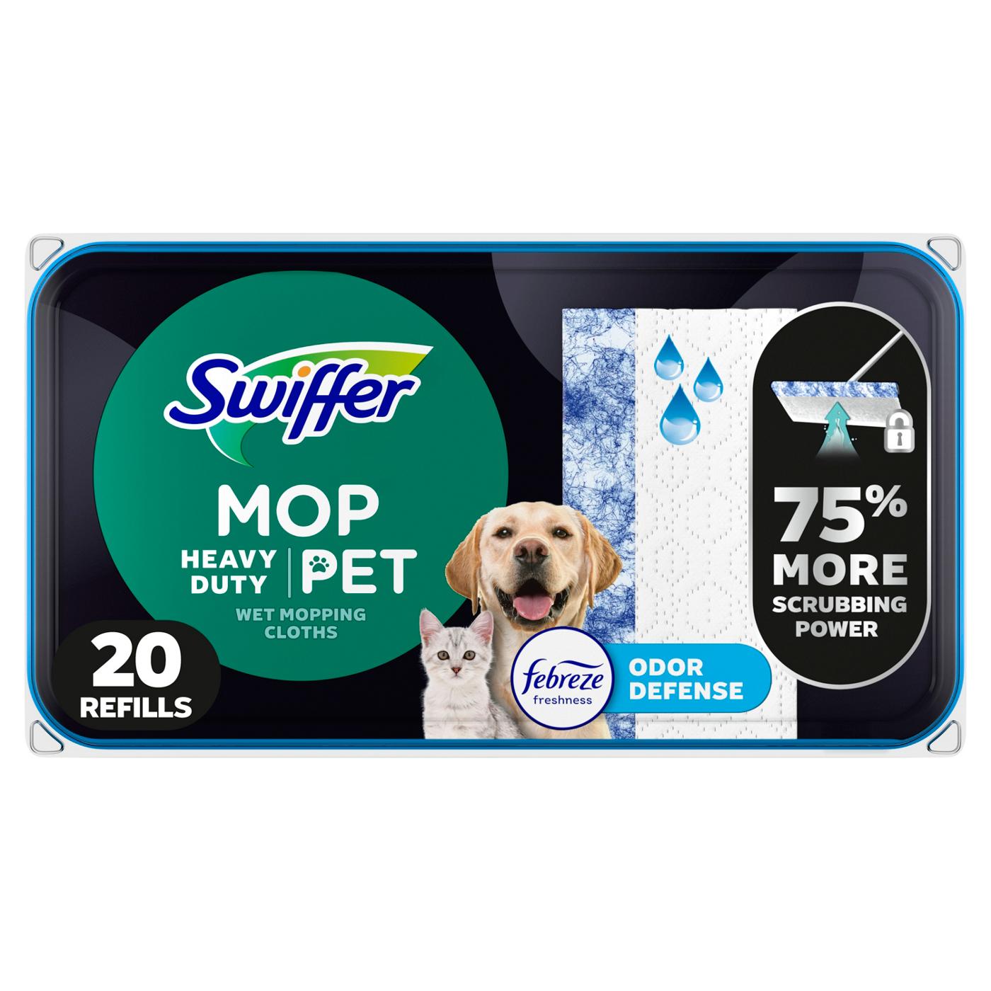 Swiffer Heavy Duty Mop Wet Multi-Surface Cloth Refills - Pet with Febreze Odor Defense; image 1 of 5