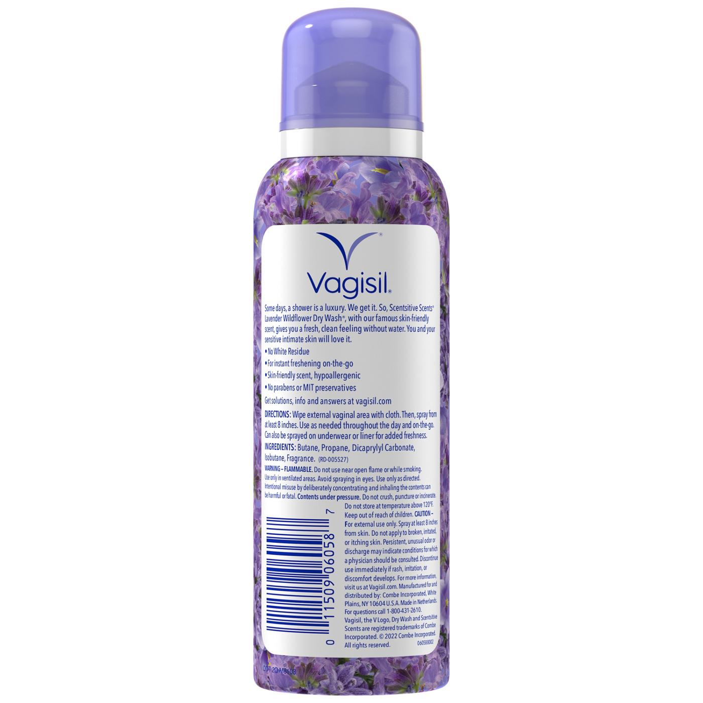 Vagisil Scentsitive Scents Dry Wash - Lavender Wildflower; image 2 of 2