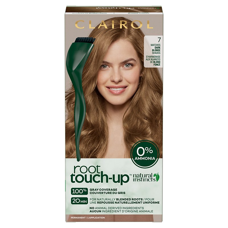 Clairol Root Touch-Up Natural Instincts Permanent Hair Color 7 Matches Dark  Blonde Shades - Shop Hair Care at H-E-B