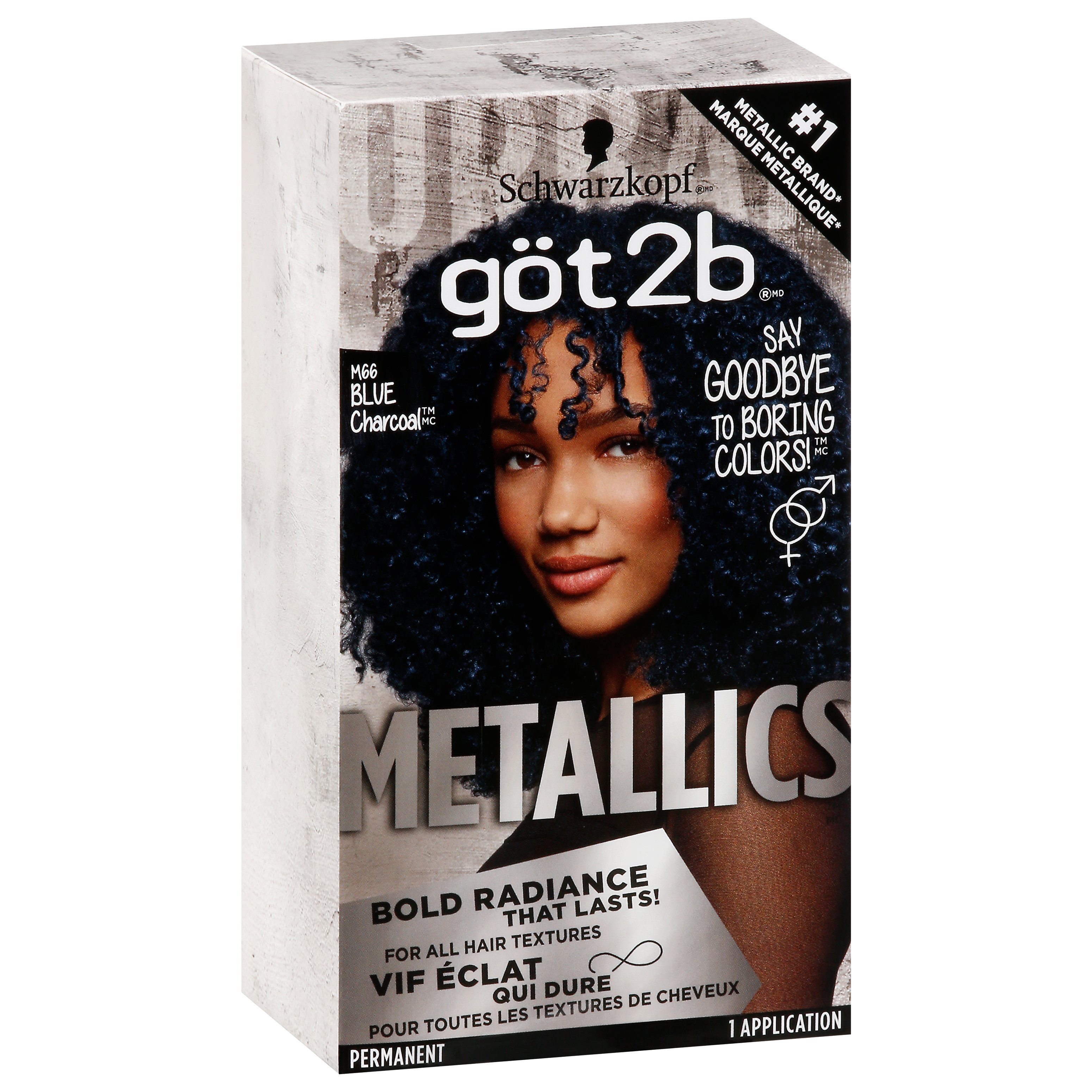 Got2b Metallics Permanent Hair Color Blue Charcoal Shop Hair Color At   006234530 1