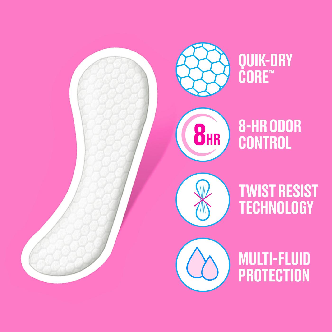 Carefree Panty Liners - Regular Liners, Wrapped, Unscented; image 6 of 11