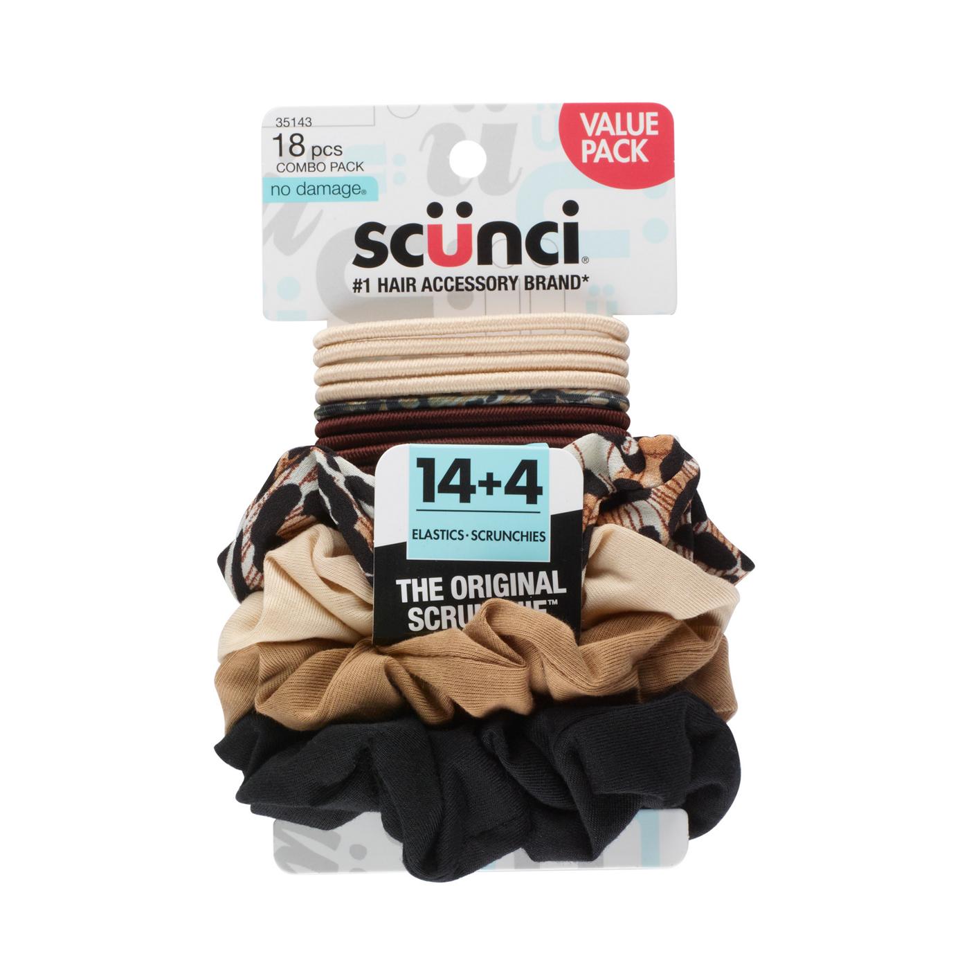 Scunci No Damage Neutral Scrunchies Combo Pack; image 1 of 2