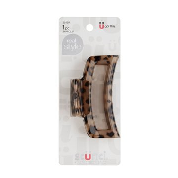 Scunci Tortoise Finish Open Center Jaw Clip