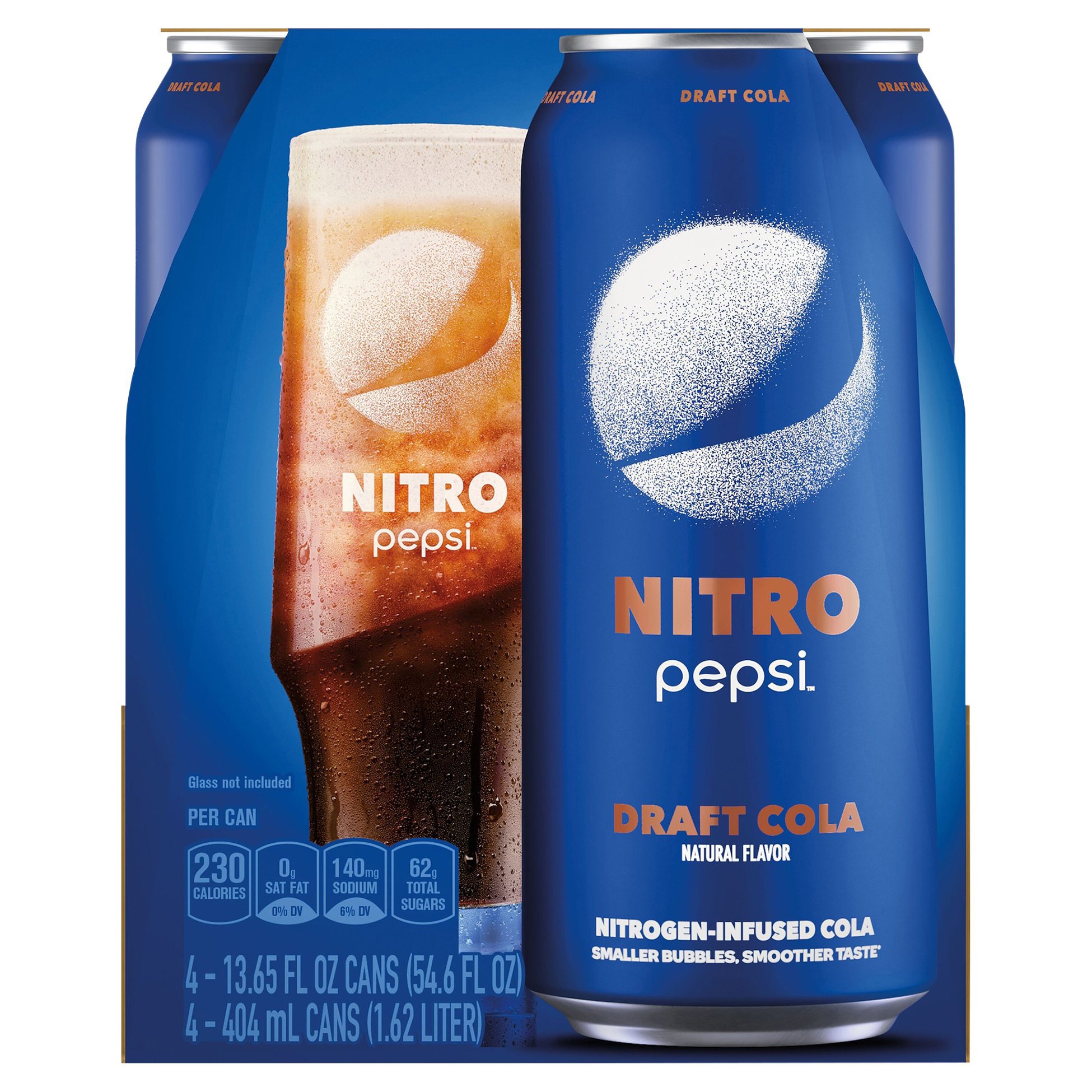 Pepsi Nitro Draft Cola 13.65 oz Cans - Shop Soda at H-E-B