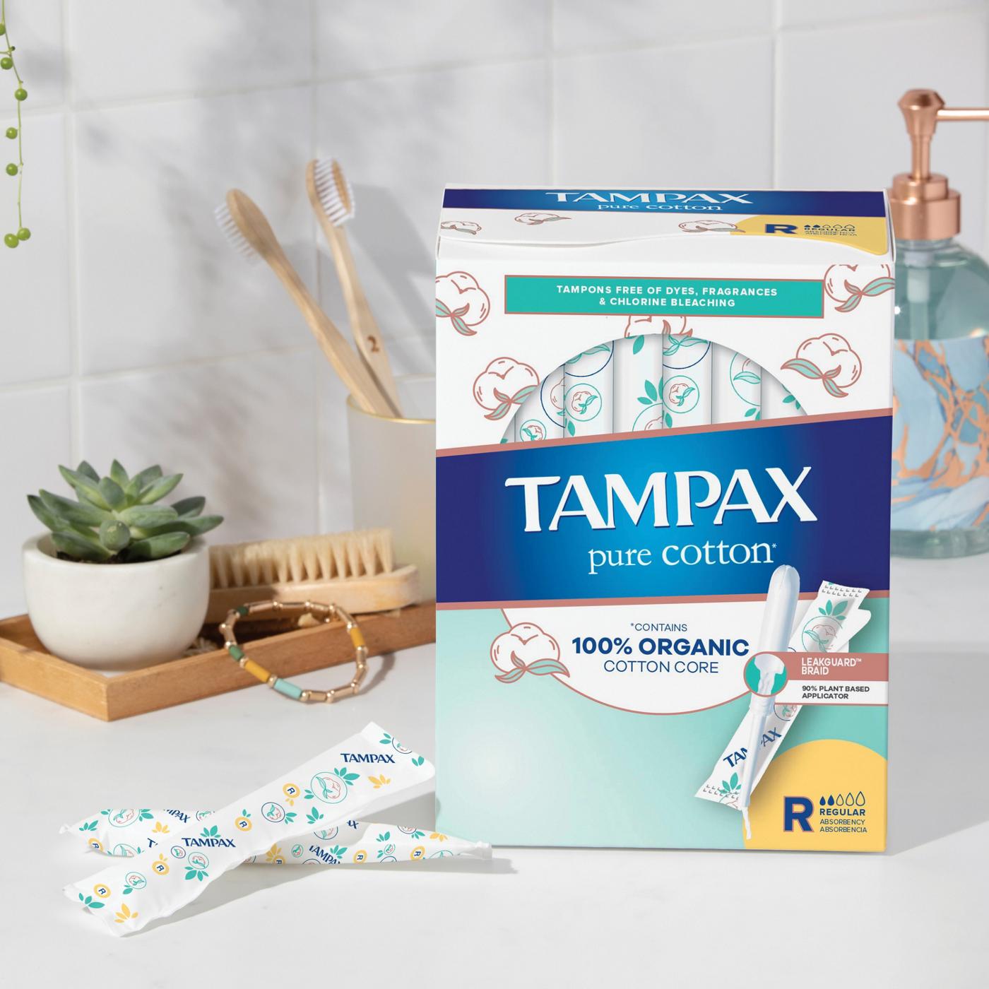 Tampax Pure Cotton Organic Super Tampons Shop Tampons at HEB