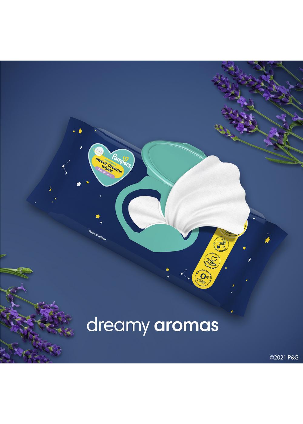 Pampers Swaddlers Sweet Dreams Lavender Baby Wipes 3 Pk Shop Baby
