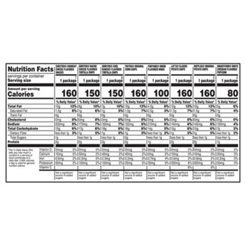 Frito Lay Classic Mix Chips Multipack Bags, 42 ct