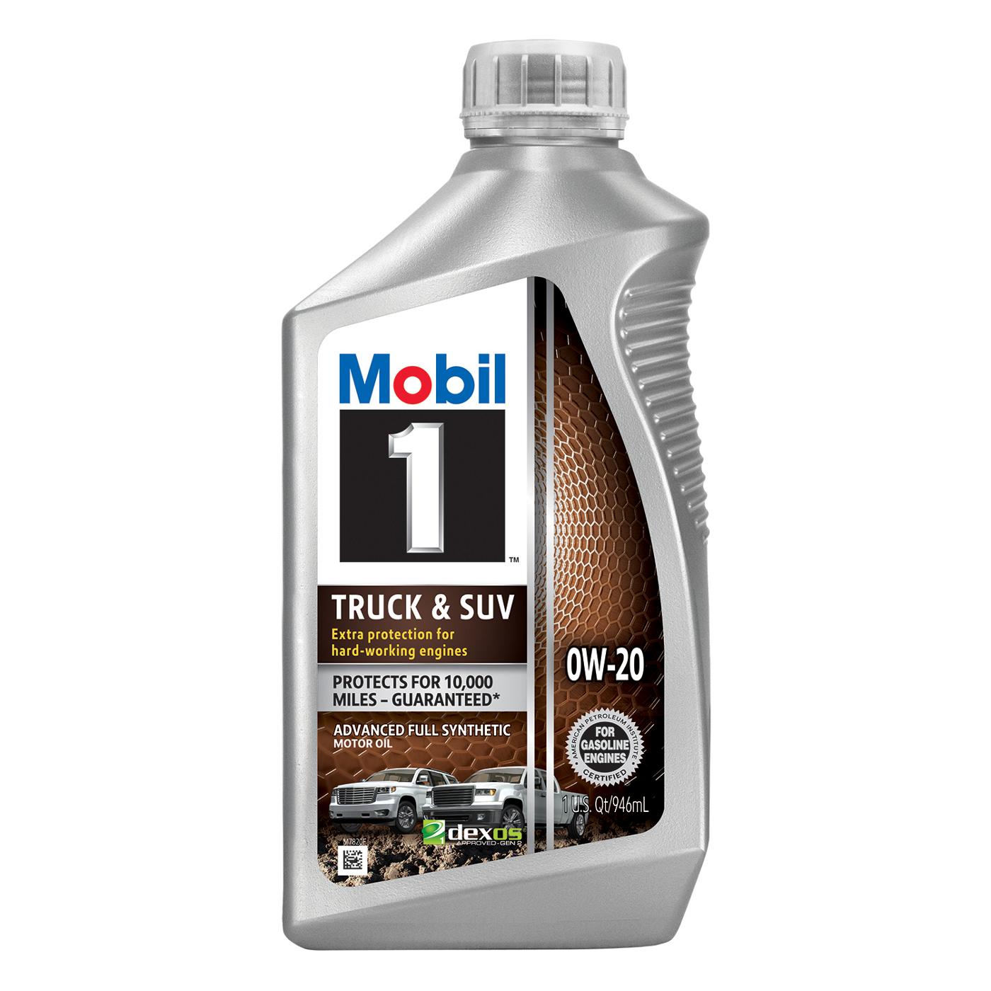 Mobil 1 0W-20 Full Synthetic Truck & SUV Motor Oil; image 1 of 2