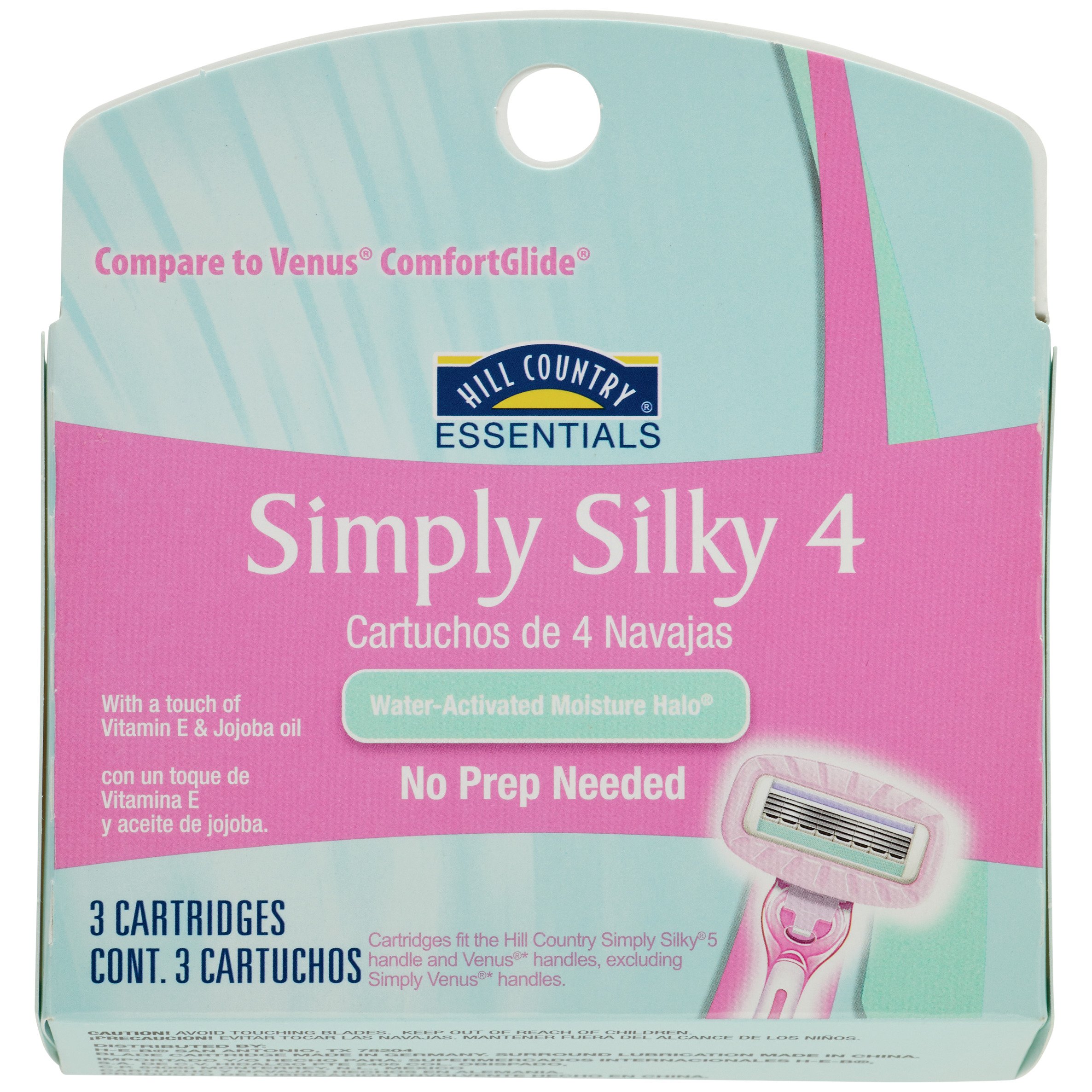 Hill Country Essentials Women's Simply Silky 4 Blade One Click ...