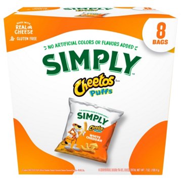 Cheetos Simply Puffs White Cheddar Cheese Snacks Multipack