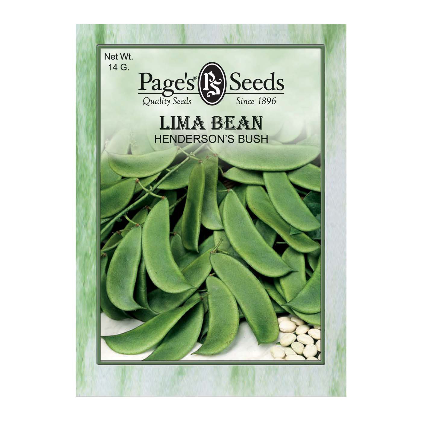 Page's Seeds Henderson's Bush Lima Bean Seed Packet Shop Seeds at HEB