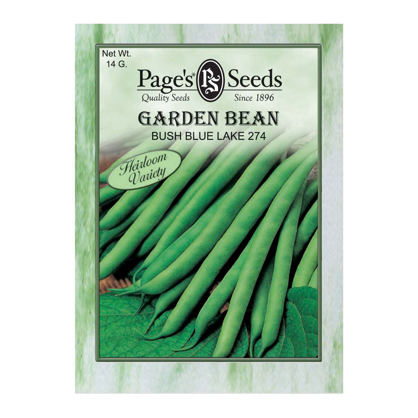 Page's Seeds Bush Blue Lake 274 Garden Bean Seed Packet Shop Seeds at