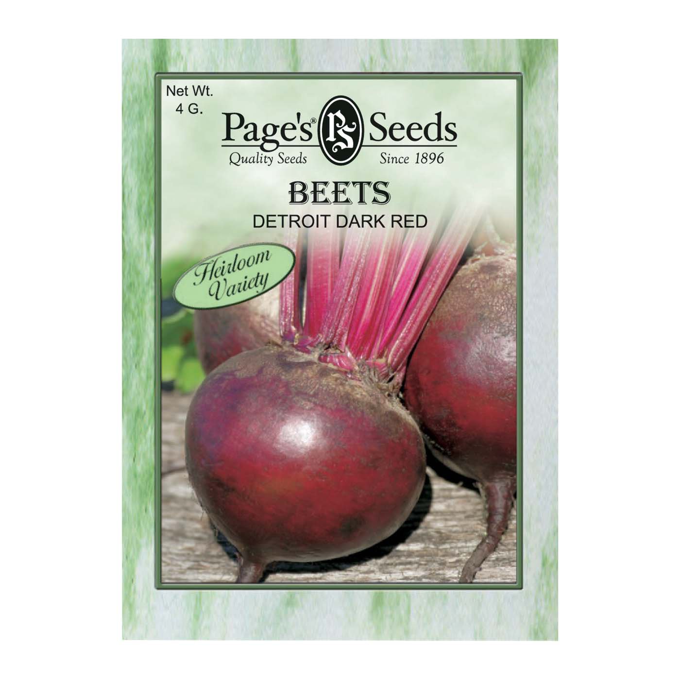 Page's Seeds Detroit Dark Red Beets Seed Packet Shop Seeds at HEB