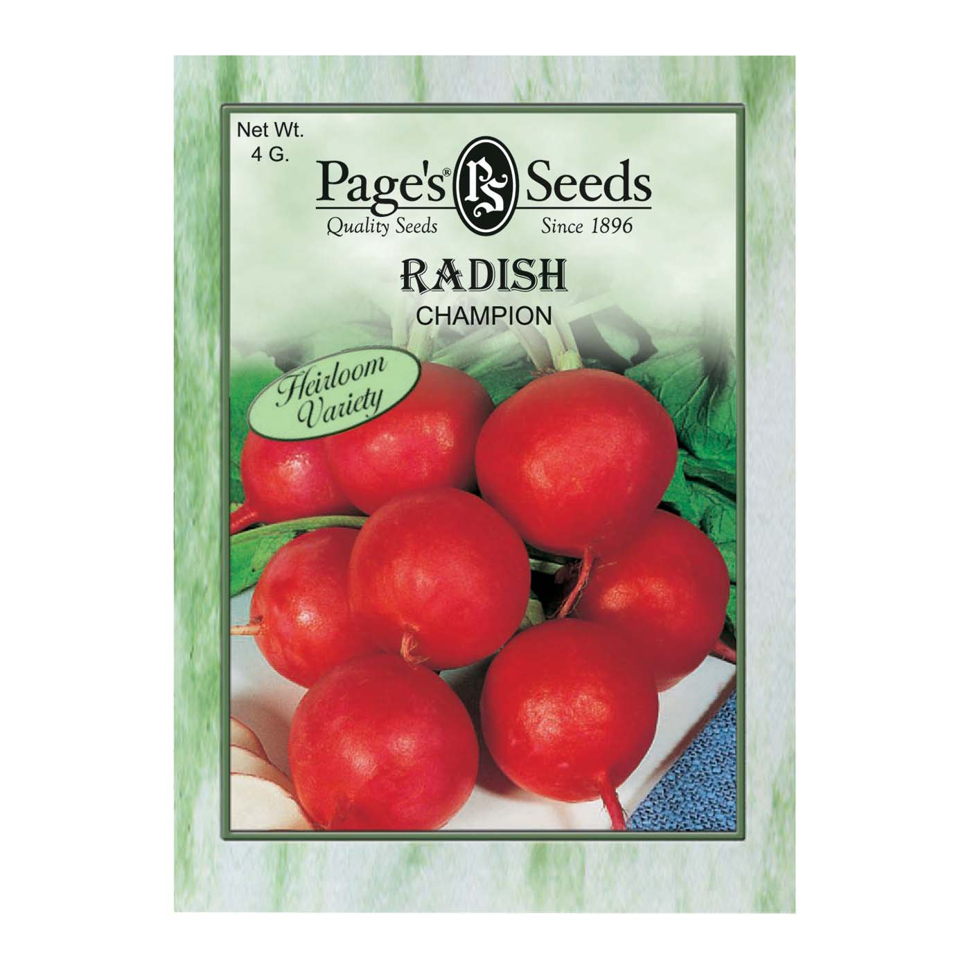Page's Seeds Champion Radish Seed Packet Shop Seeds at HEB