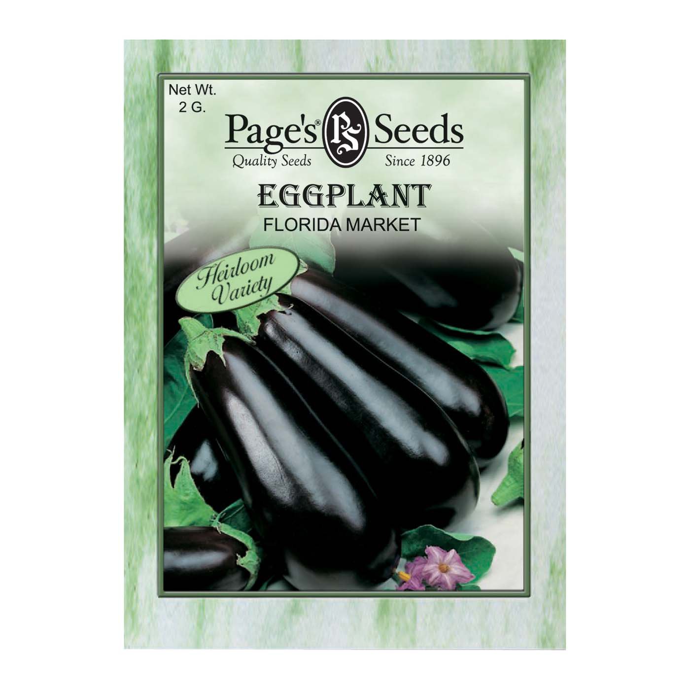 Page's Seeds Florida Market Eggplant Seed Packet Shop Seeds at HEB
