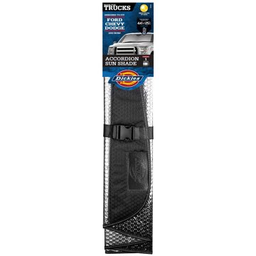 Dickies Truck Accordion Sun Shade - Silver & Black