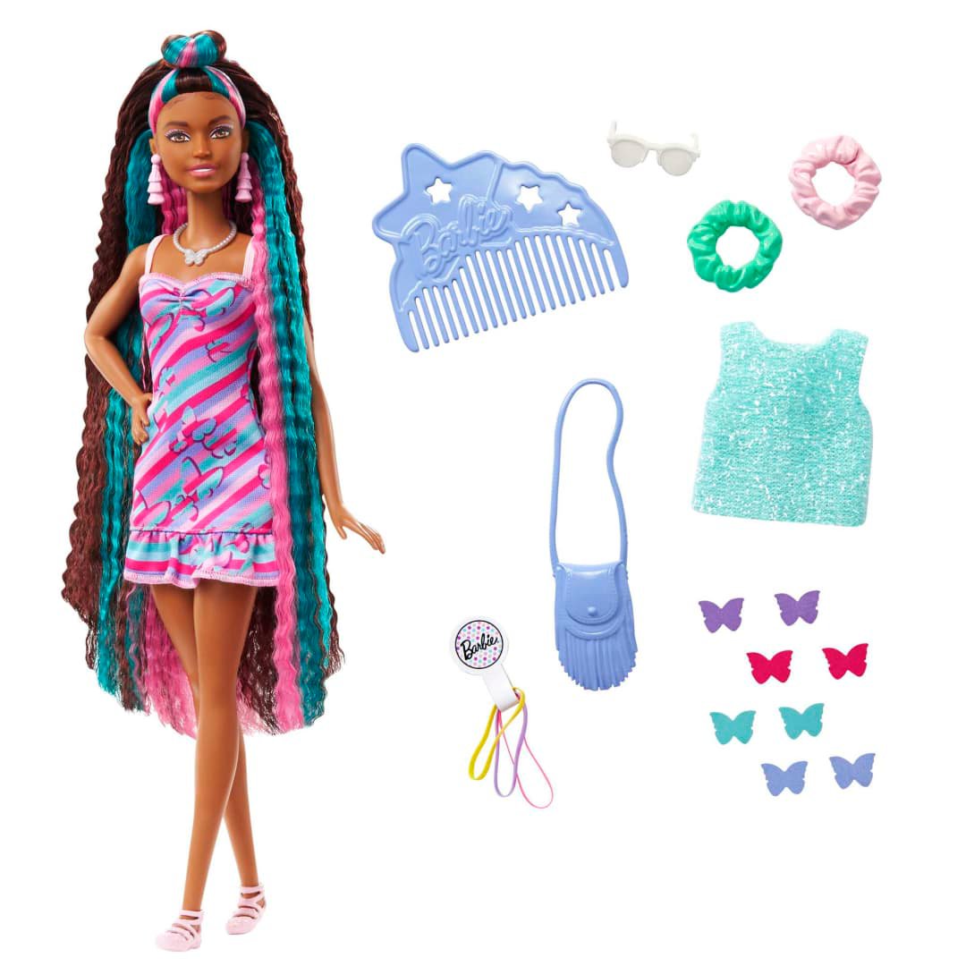 Barbie Totally Hair Butterfly Fashion Doll - Shop Action Figures ...