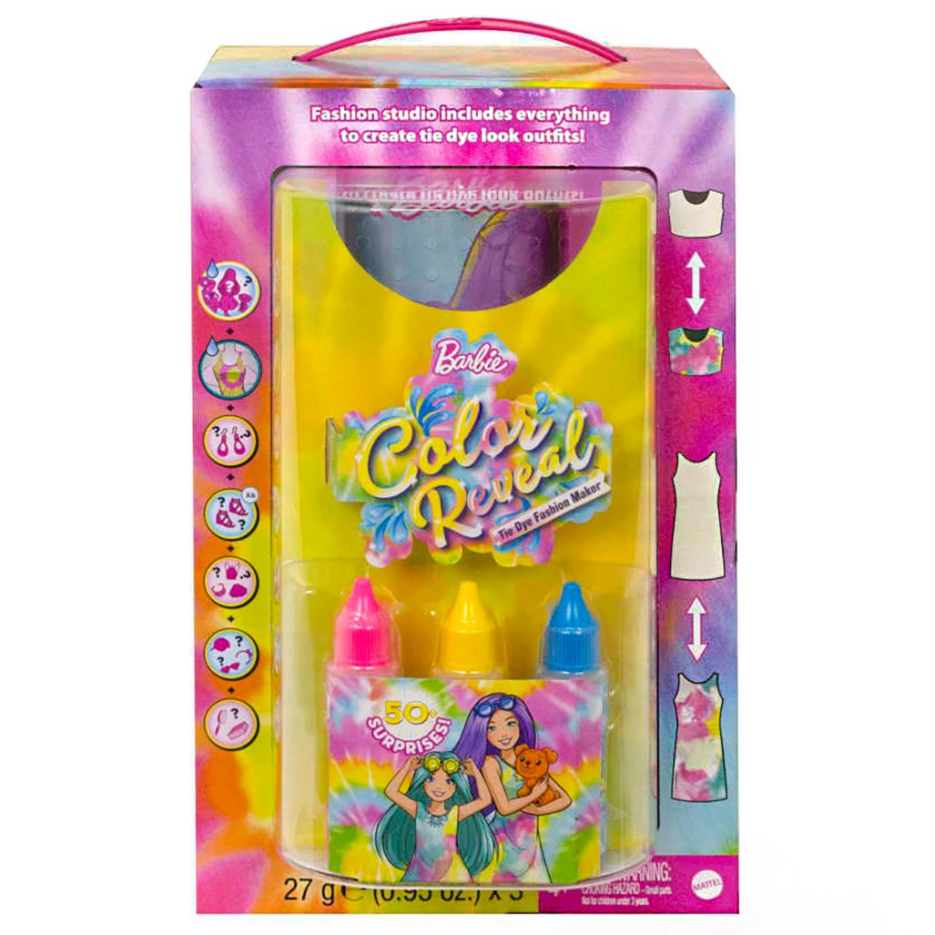 Barbie Color Reveal TieDye Fashion Maker Series Gift Set Shop Action