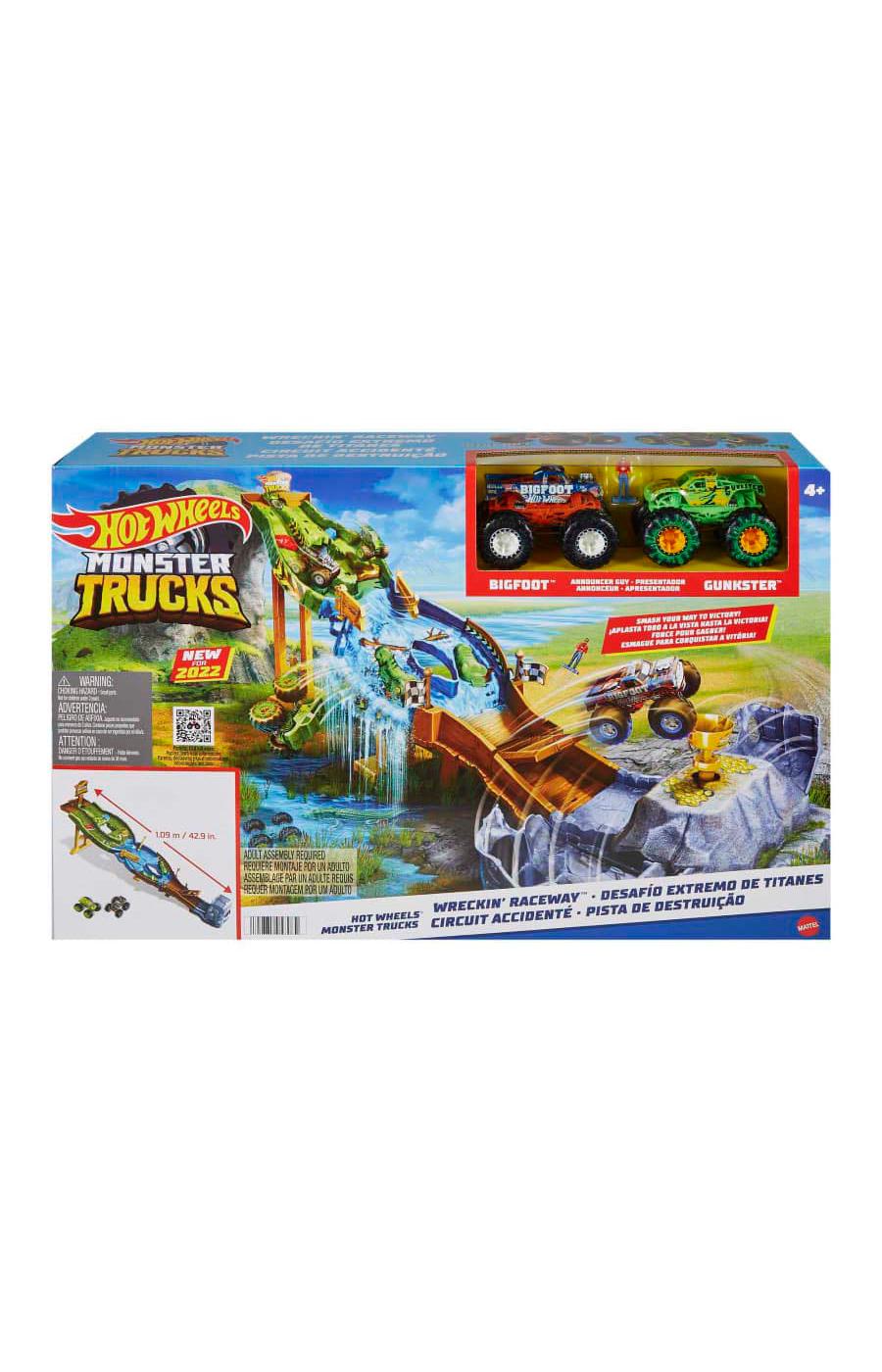 Hot wheels monster store truck track set