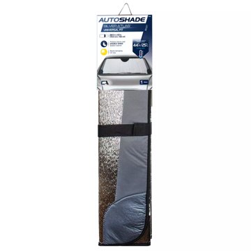 AutoShade Universal Accordion Sunshade - Silver Atlas, 28.5" x 63"