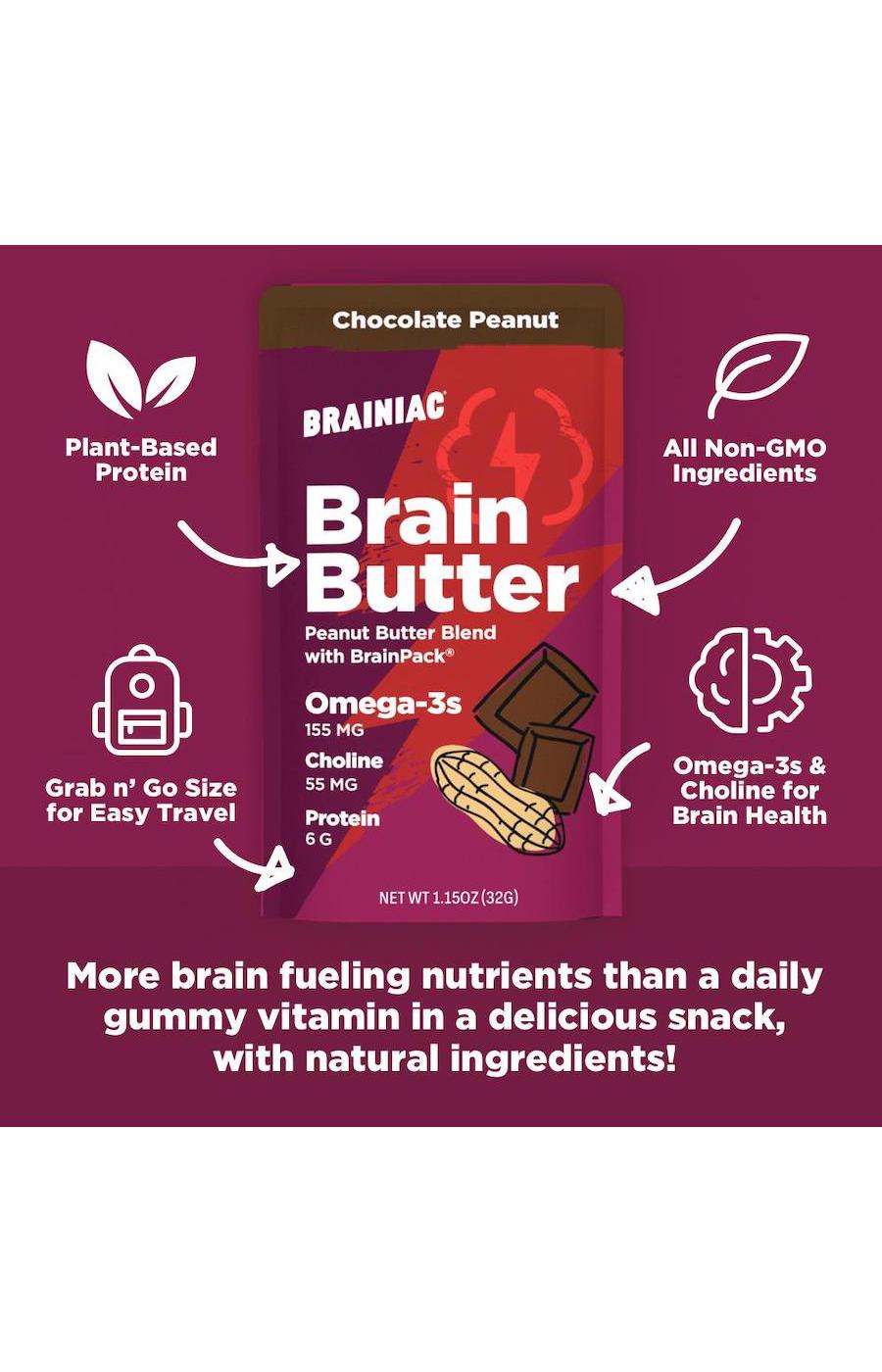 Brainiac Brain Butter - Chocolate Peanut ; image 3 of 4