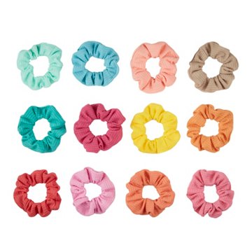 Scunci Textured Scrunchies, 12 ct
