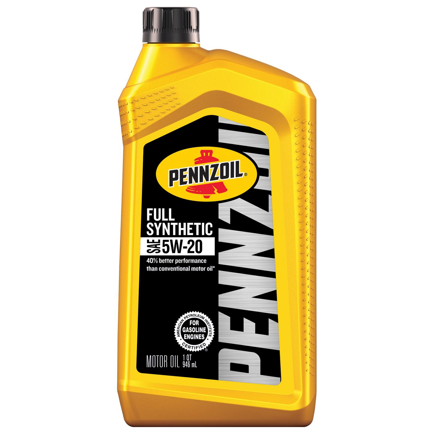 Pennzoil Full Synthetic 5W-20 Motor Oil; image 1 of 2