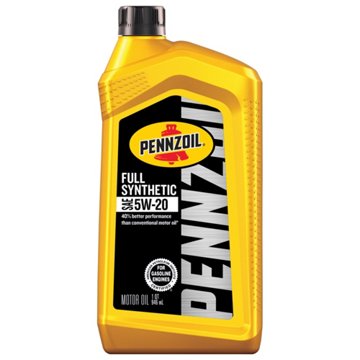Pennzoil Full Synthetic 5W-20 Motor Oil, 1 qt