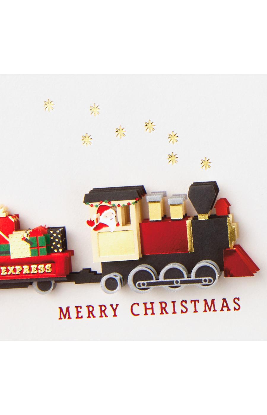 Hallmark Signature Merry Christmas Train Card - S26, S14; image 2 of 6