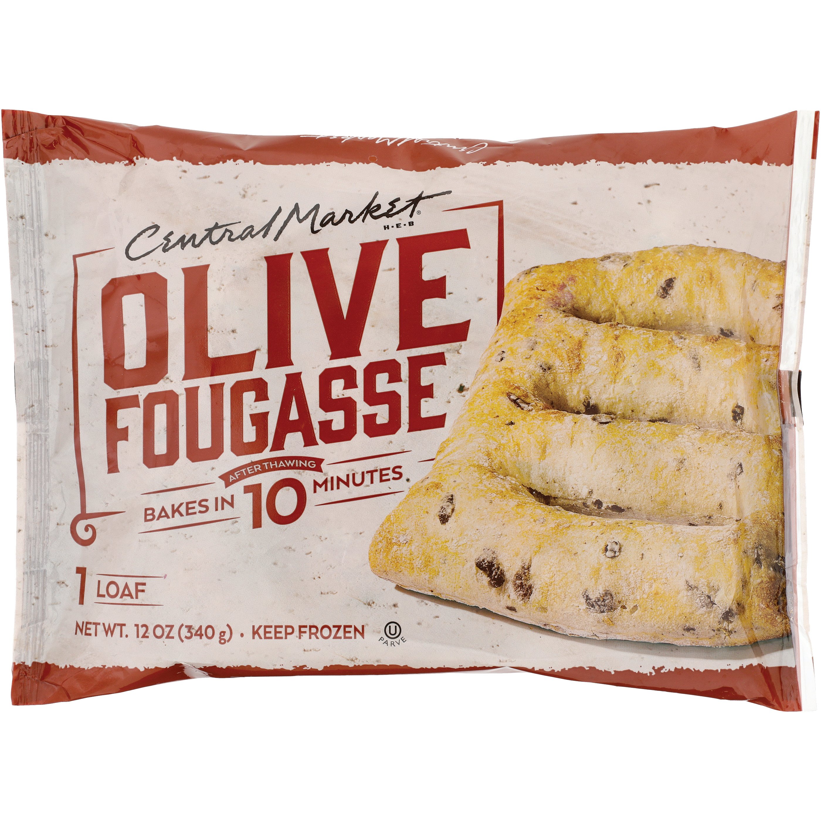Central Market Olive Fougasse Shop Bread & Baked Goods at HEB