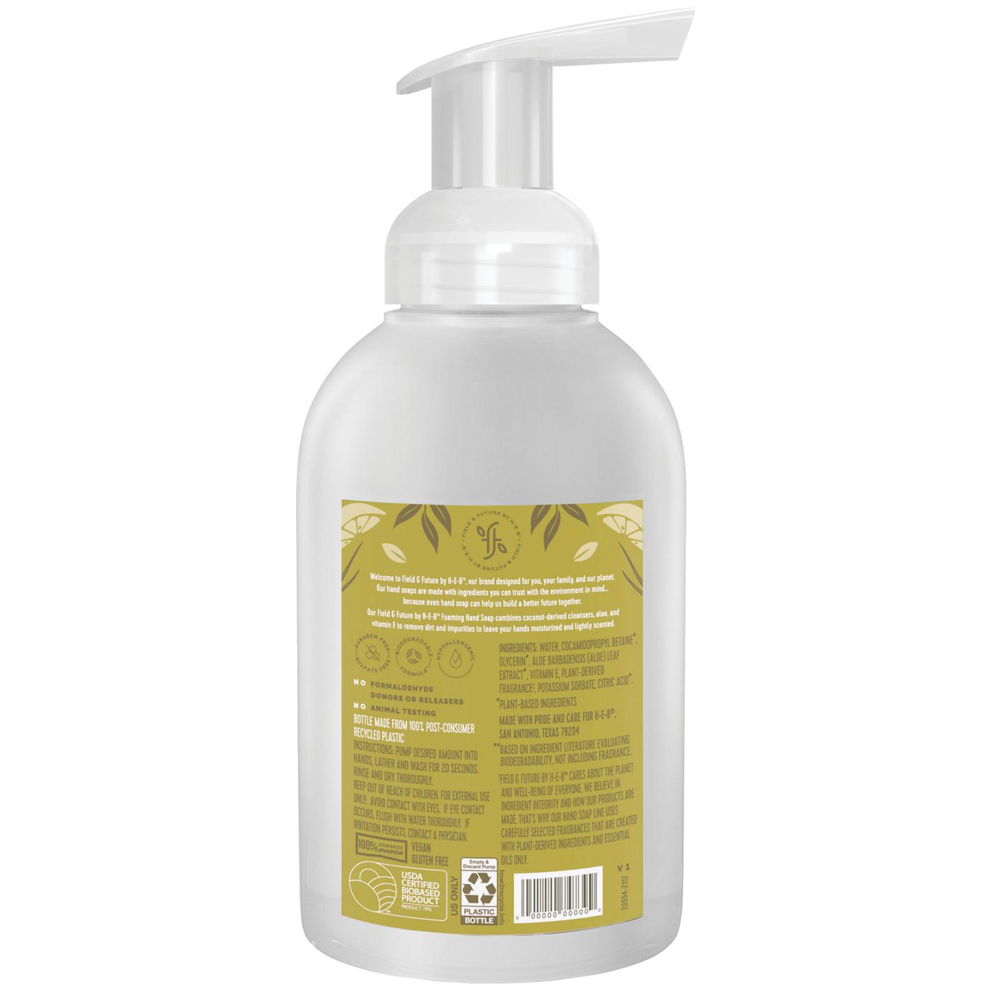 Field & Future by H-E-B Foaming Hand Soap - Lemongrass & Citrus; image 2 of 4