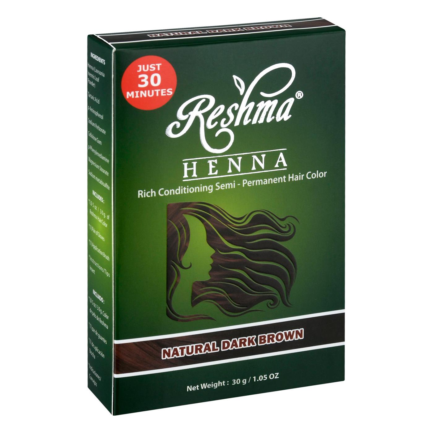 Reshma Henna 30 Minute Henna Hair Color Natural Dark Brown Shop Hair Color At H E B 2867