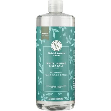 Field & Future by H-E-B Foaming Hand Soap Refill - White Jasmine & Sea Salt, 32 oz