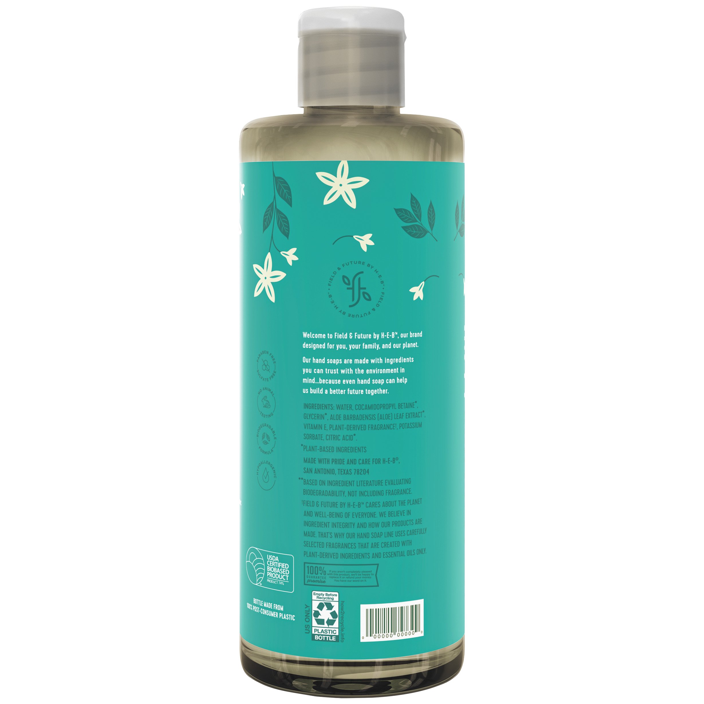 Field & Future by H-E-B Liquid Castile Soap - Unscented - Shop Body Wash at  H-E-B