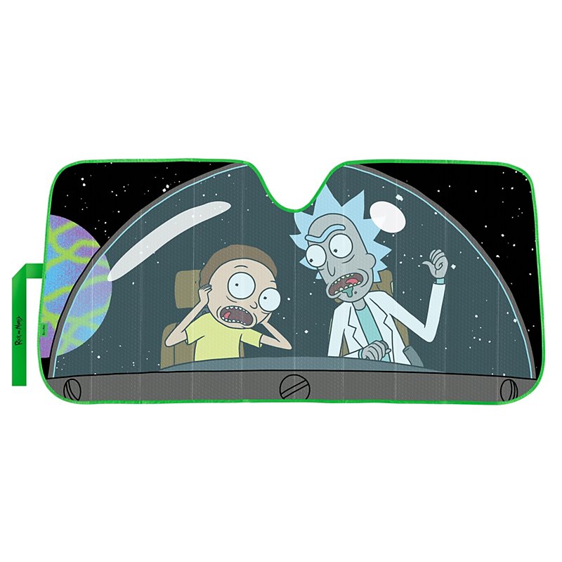 Rick and Morty Space Accordion Windshield Sunshade 