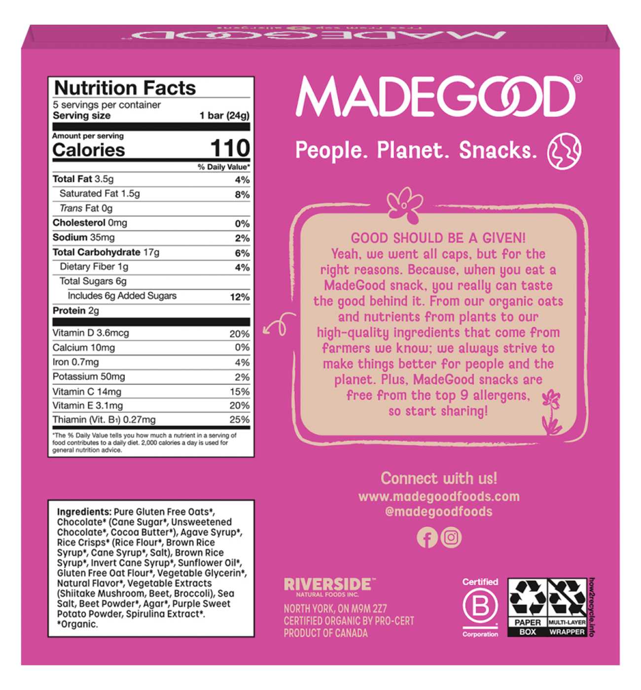 MadeGood Organic Drizzled Granola Bars - Birthday Cake; image 3 of 7